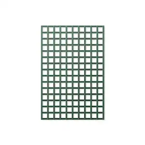 Treillage en bois L.1,5m x l.1m - vert- panneau rectangle, maille carrée 75mm